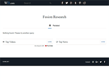 Tablet Screenshot of fusionresearch.com